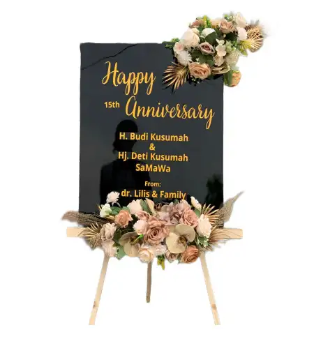 Papan Bunga Akrilik Warukkalong