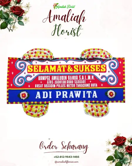 Papan Bunga Ucapan Selamat Warukkalong